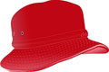 YOUTH BUCKET HAT WITH REAR TOGGLE CROWN ADJUSTER 58*-54CM RED